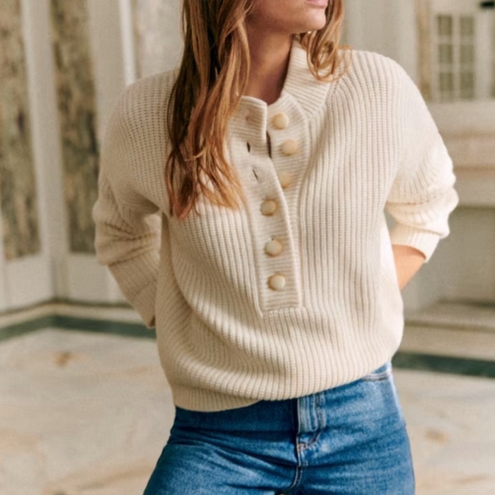 Sezane Lucas Jumper | Size S | Beige